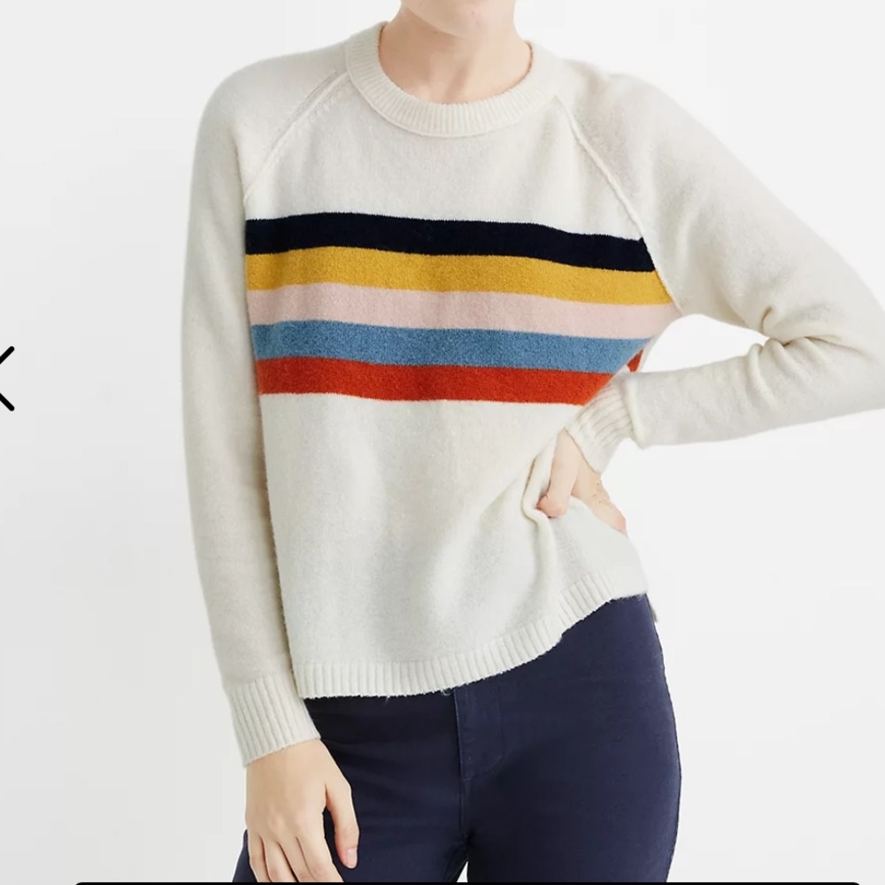 Madewell stripe pullover sweater